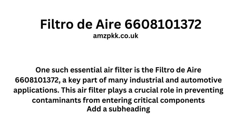 Filtro de Aire 6608101372